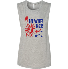 I'm with Her Dressing Festive grey tank