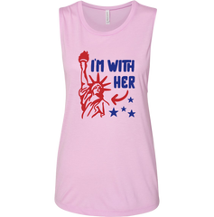 I'm with Her Dressing Festive pink tank