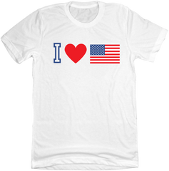 I Heart Flag Dressing Festive white t-shirt