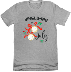 Jingle in July Dressing Festive grey T-shirt