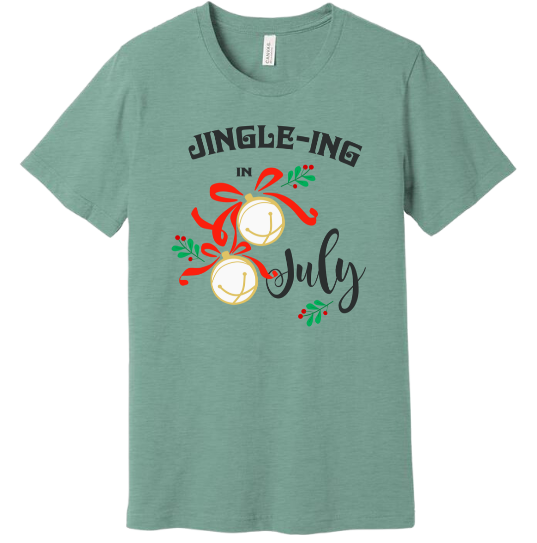 Jingle in July Dressing Festive dusty blue