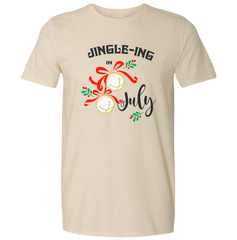 Jingle in July Dressing Festive natural T-shirt