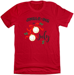 Jingle in July Dressing Festive red T-shirt