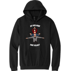 Three Wiseman and a Baby Hallmark Fellas Dressing Festive black Hoodie