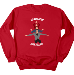 Three Wiseman and a Baby Hallmark Fellas Dressing Festive red crewneck