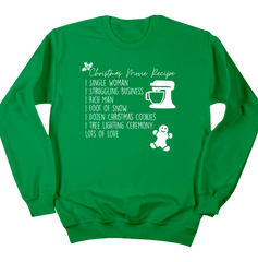 Christmas Movie Recipe Dressing Festive green crew