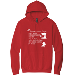 Christmas Movie Recipe Dressing Festive hoodie red