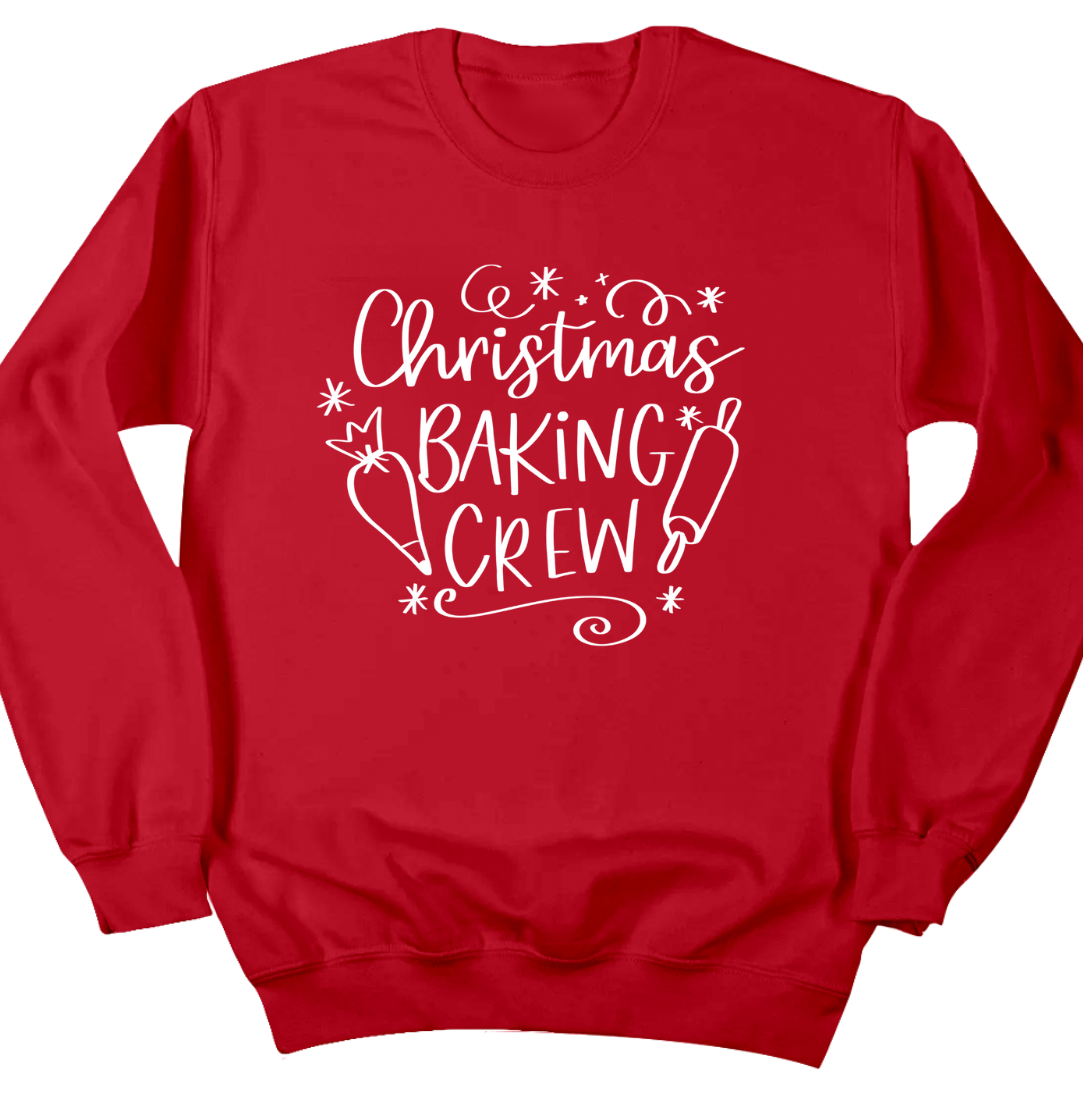 Christmas Baking Crew ASO Hallmark Dressing Festive red crewneck