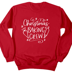 Christmas Baking Crew ASO Hallmark Dressing Festive red crewneck