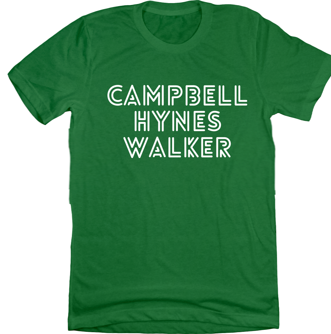 Campbell Hynes Walker Hallmark Favorites Dressing Festive T-shirt green