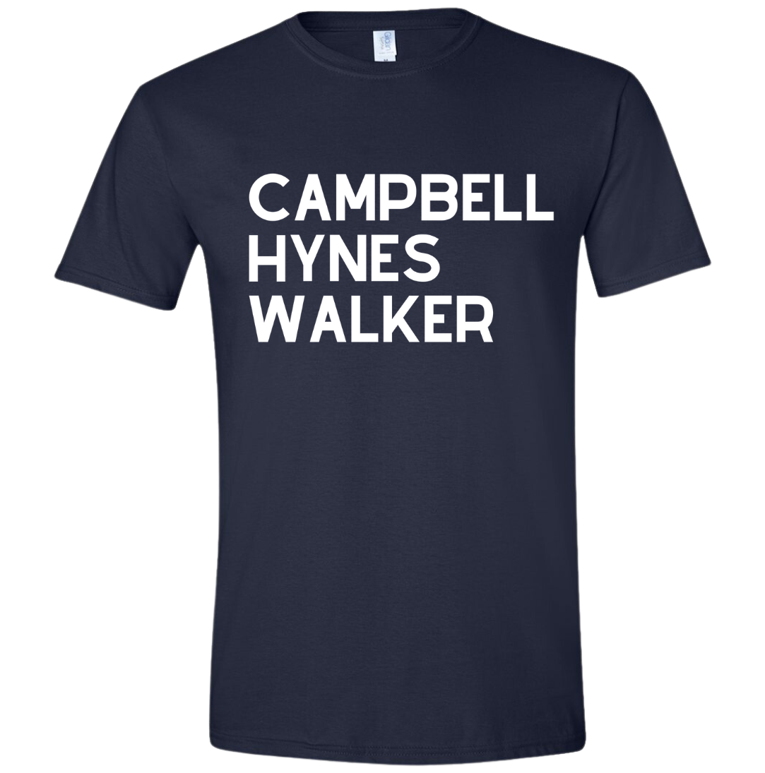 Campbell Hynes Walker the Three Wiseman Dressing Festive Tee navy