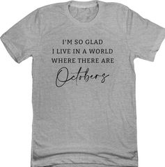 World With Octobers Black Print Dressing  grey teeFestive