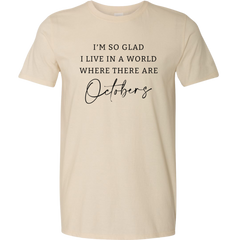 World With Octobers Black Print Dressing Festive natural white tee
