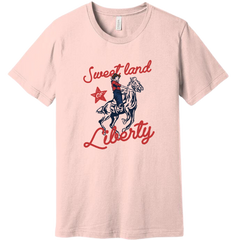 Sweet Land of Liberty Dressing Festive T-shirt soft pink
