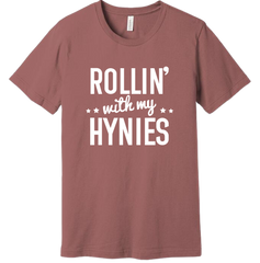 Rollin with my Hynies Dressing Festive T-shirt mauve