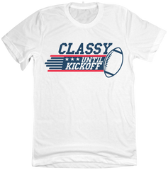 Classy Until Kick Off Blue and Red