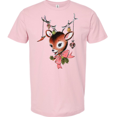 Vintage Pink Reindeer Bust