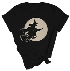Witch and the Moon Retro Print