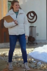 NIB Faux Suede and Faux Fur Lace-Up Boot As Seen On Hallmark Channel - Size 10