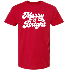 Merry and Bright White Print