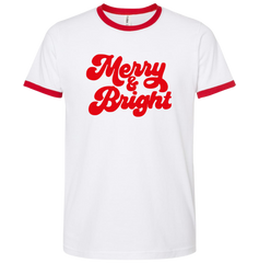 Merry and Bright Red Print