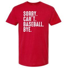Sorry. Can't. Baseball. Bye.