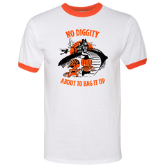 No Diggity About To Bag It Up Retro Trick or Treat Bag