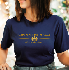 Crown The Halls Gold Print