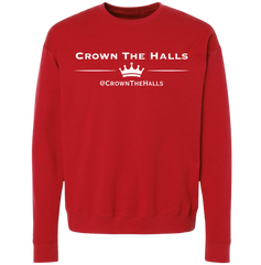 Crown The Halls White Print