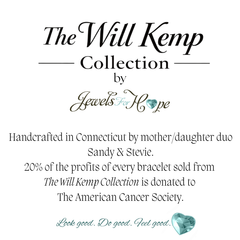 Jewels For Hope Onyx with Red Stone Stretch Bracelet As Seen On Will Kemp