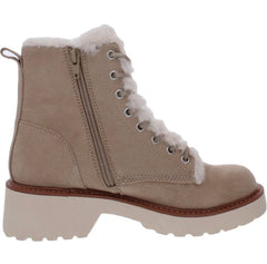 NIB Faux Suede and Faux Fur Lace-Up Boot As Seen On Hallmark Channel - Size 10