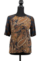Paisley Silk Blouse As Seen on Anastasia Steele - Size 4