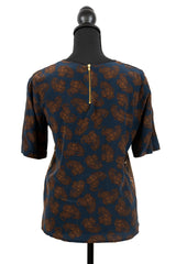 Paisley Silk Blouse As Seen on Anastasia Steele - Size 4