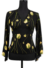 Tulip Print Blouse As Seen on Lorelai - Size S