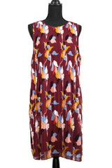 Floral Pleated Dress As Seen on Hallmark