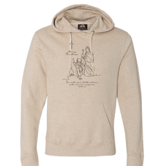 A Child is Born Dressing Festive oatmeal hoodie