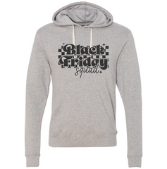 Black Friday Squad Black Text Hoodie Grey Dressing Festive