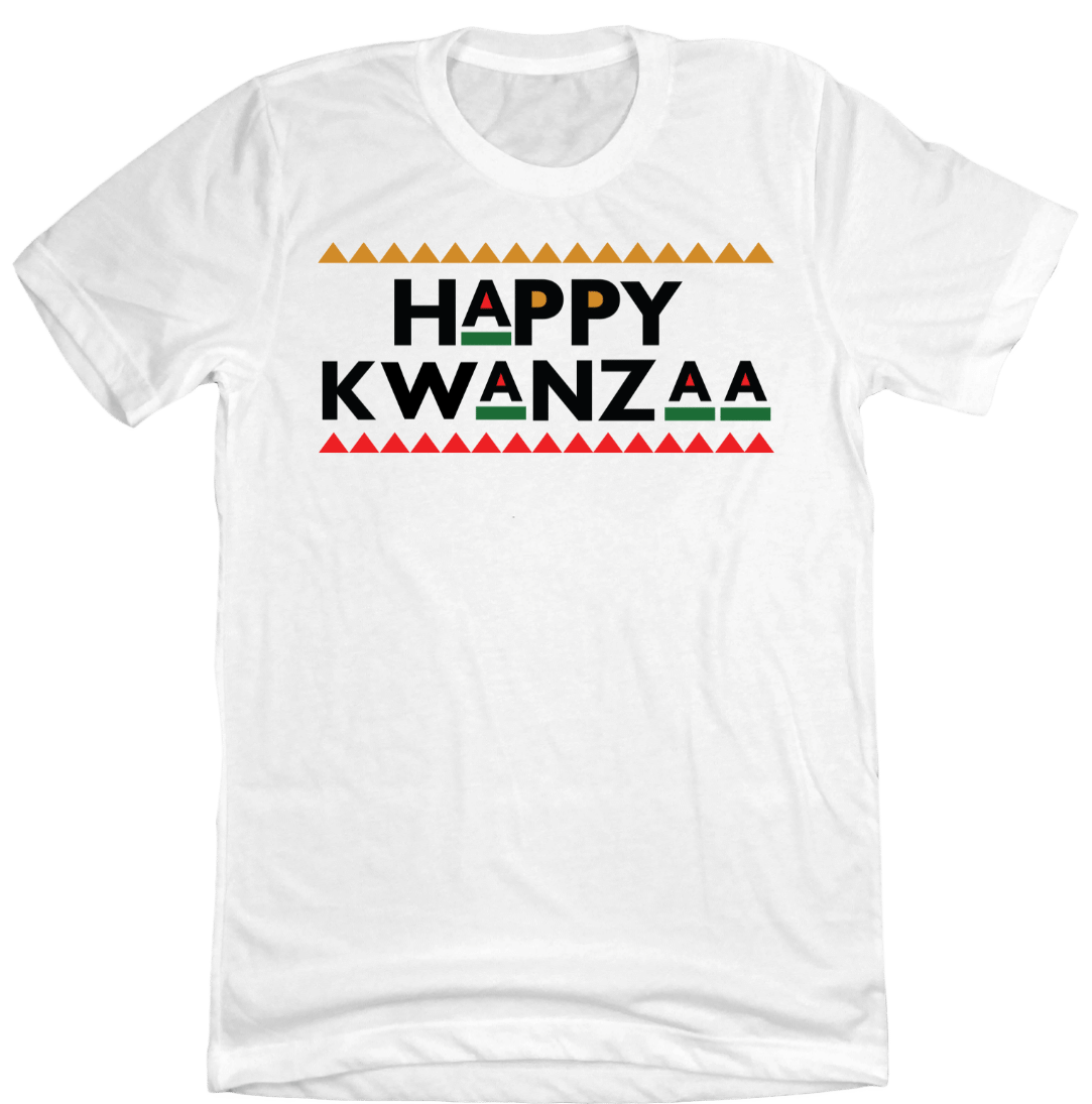 Celebrate Kwanza Dressing Festive white T-shirt