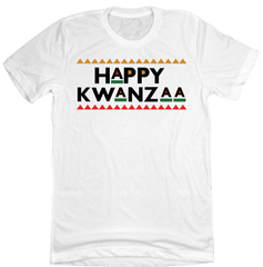 Celebrate Kwanza Dressing Festive white T-shirt