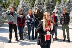 Reindeer Turtleneck Sweater As Seen on Hallmark - Size M