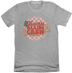 Christmas Baking Crew T-Shirt Grey Dressing Festive