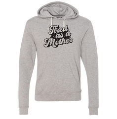 Tired as a Mother Dressing Festive grey hoodie