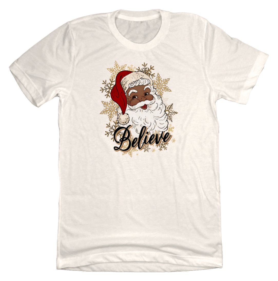 Santa Believe Dressing Festive natural white T-shirt