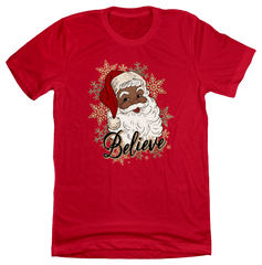 Santa Believe Dressing Festive Red T-shirt