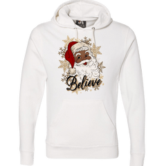 Santa Believe Dressing Festive white hoodie