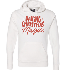 Baking Christmas Magic Dressing Festive white hoodie