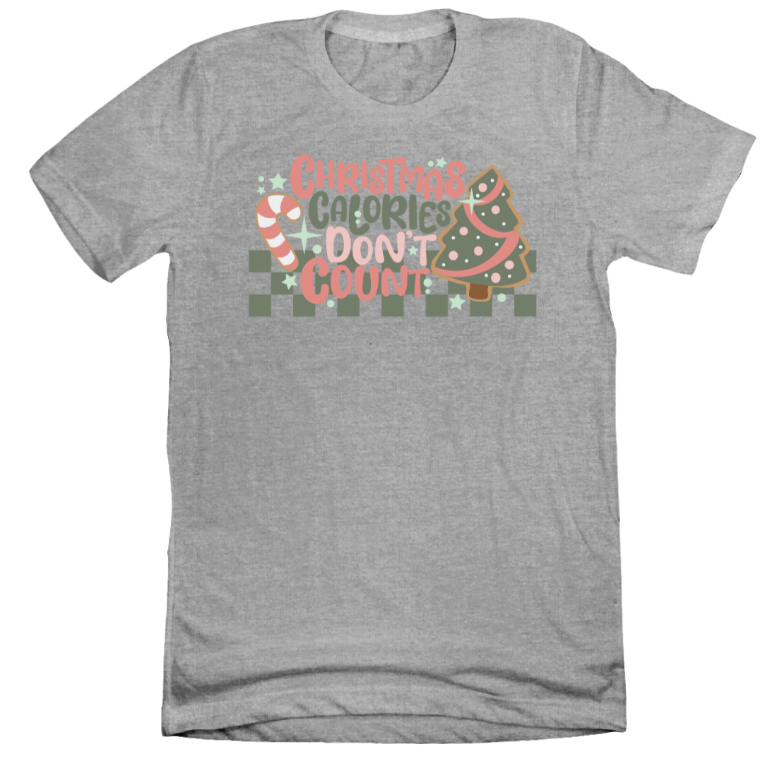 Christmas Calories Don't Count Dressing Festive heather grey