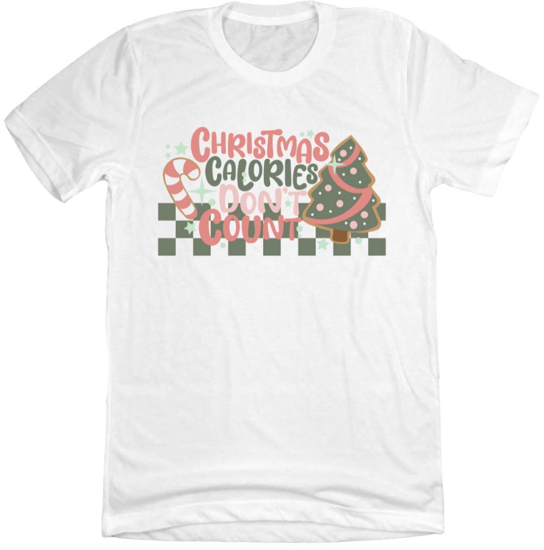 Christmas Calories Don't Count Dressing Festive white T-shirt