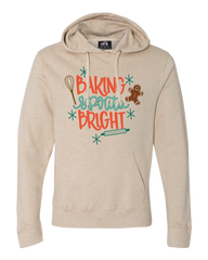 Baking Spirits Bright Gingerbread Dressing Festive Sand Hoodie