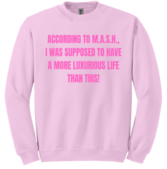 According to MASH Dressing Festive pink crewneck
